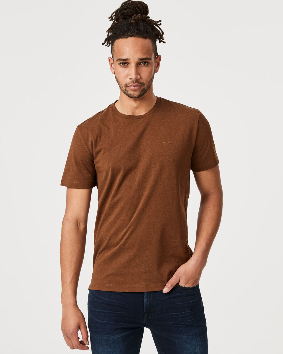 Cortee T-Shirt, Brown Marle, hi-res